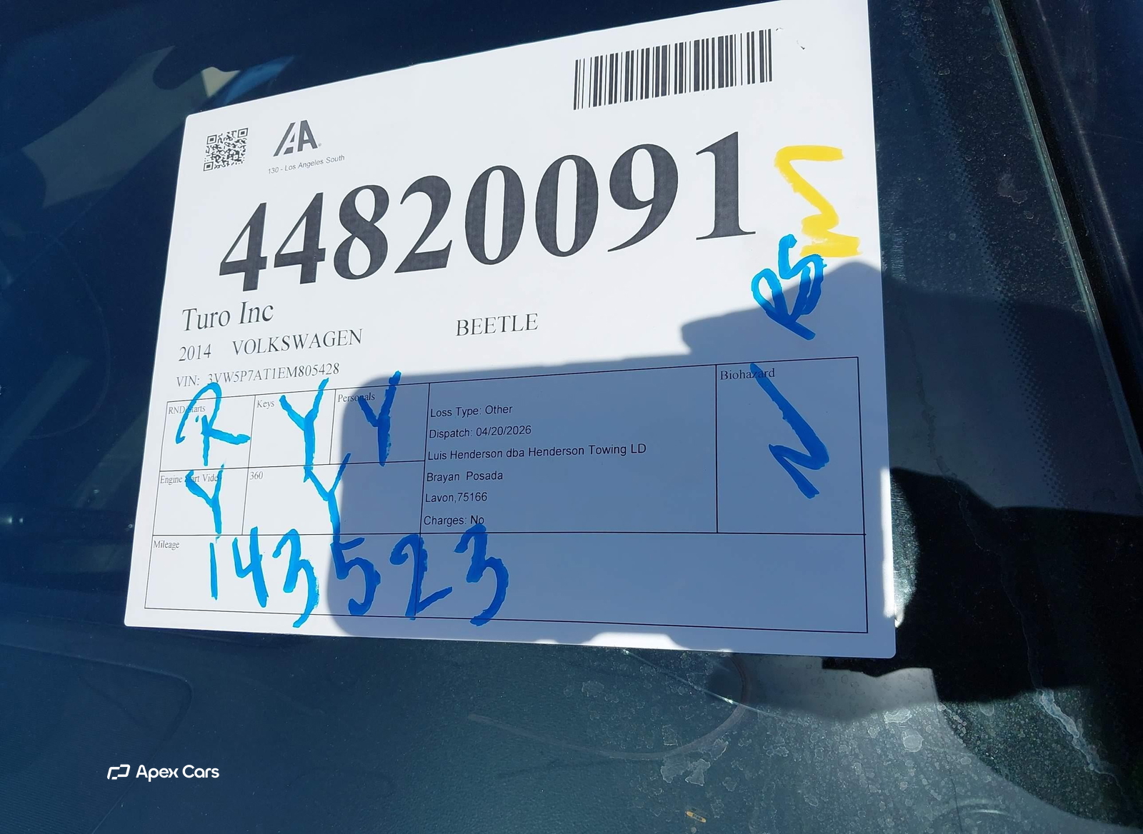 Volkswagen Beetle 2014