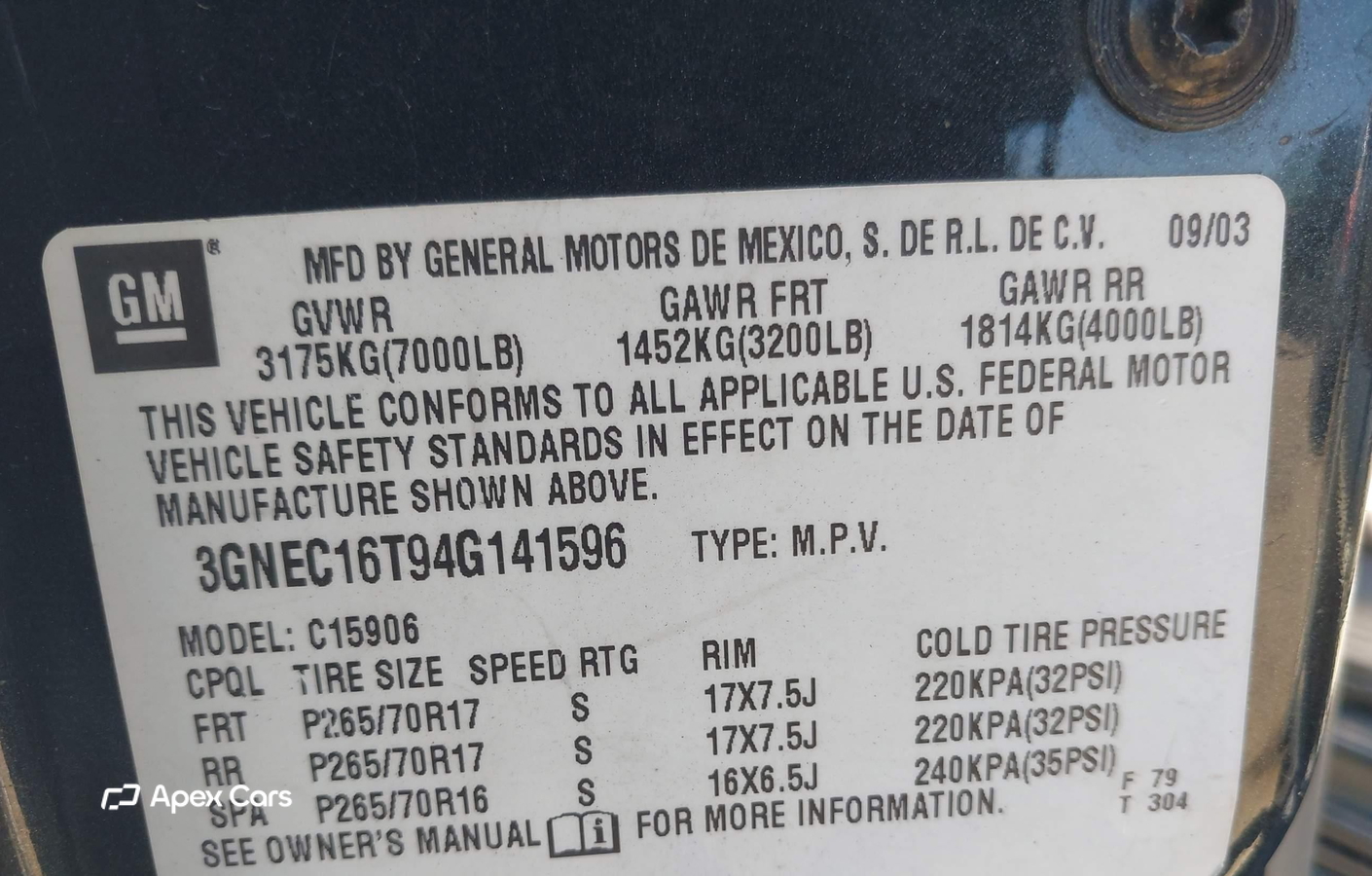 Chevrolet Express 2004