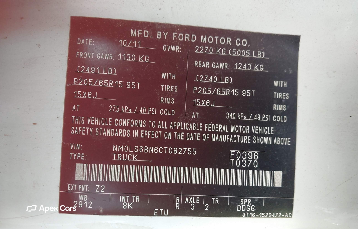 Ford Transit 2012