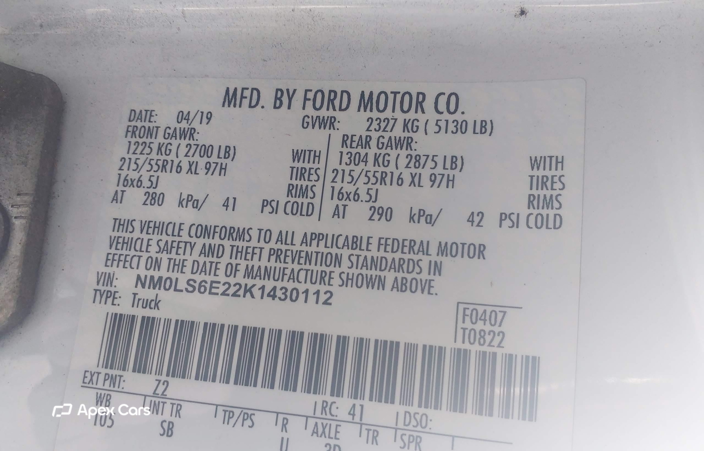 Ford Transit 2019