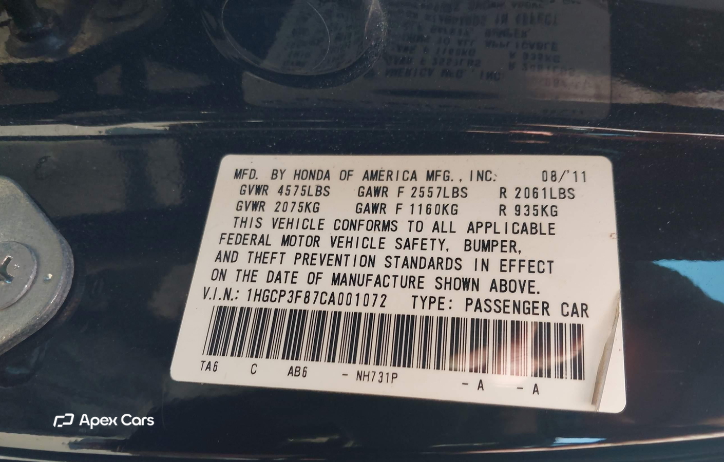 Honda Accord 2012