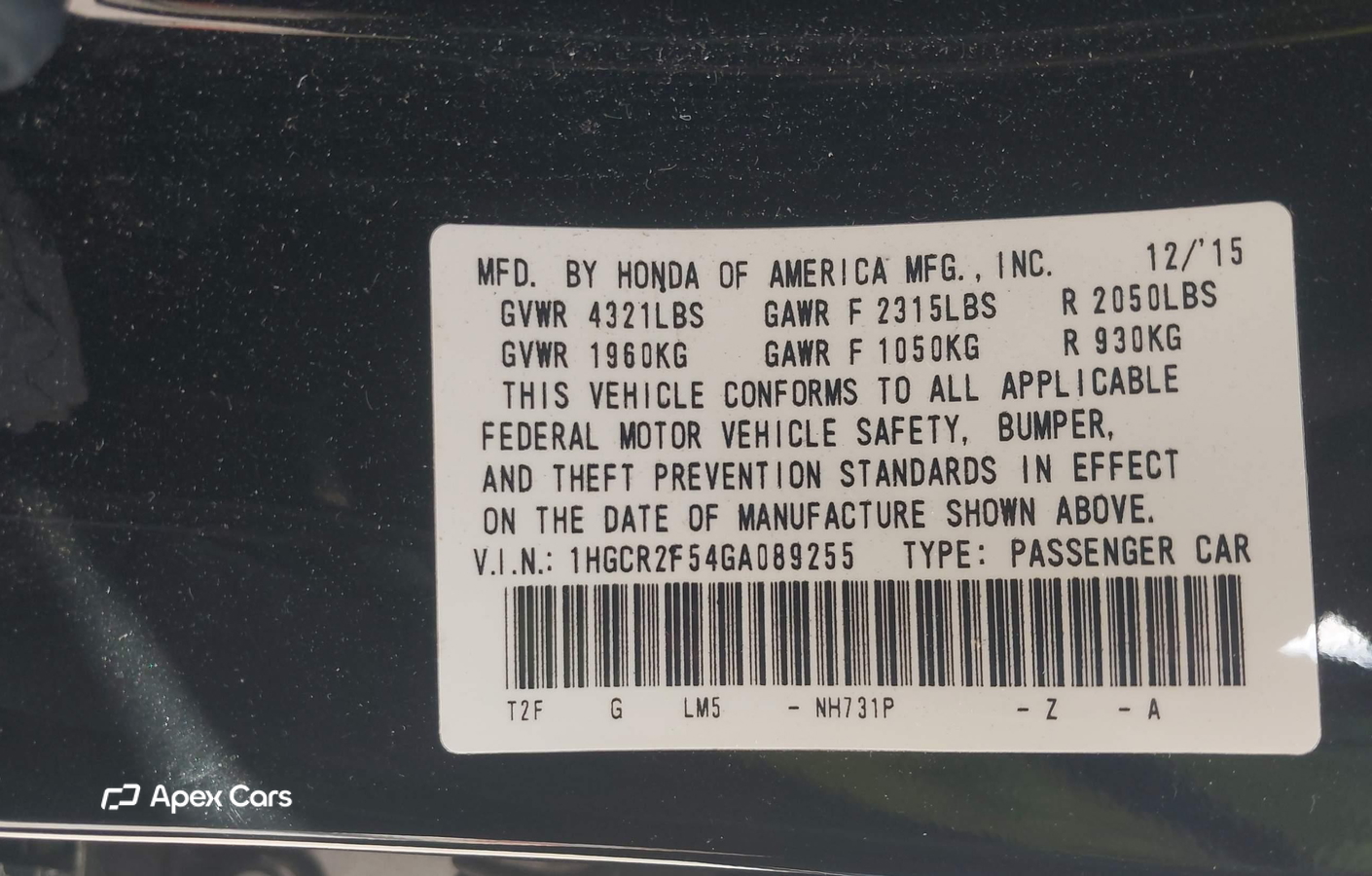 Honda Accord 2016