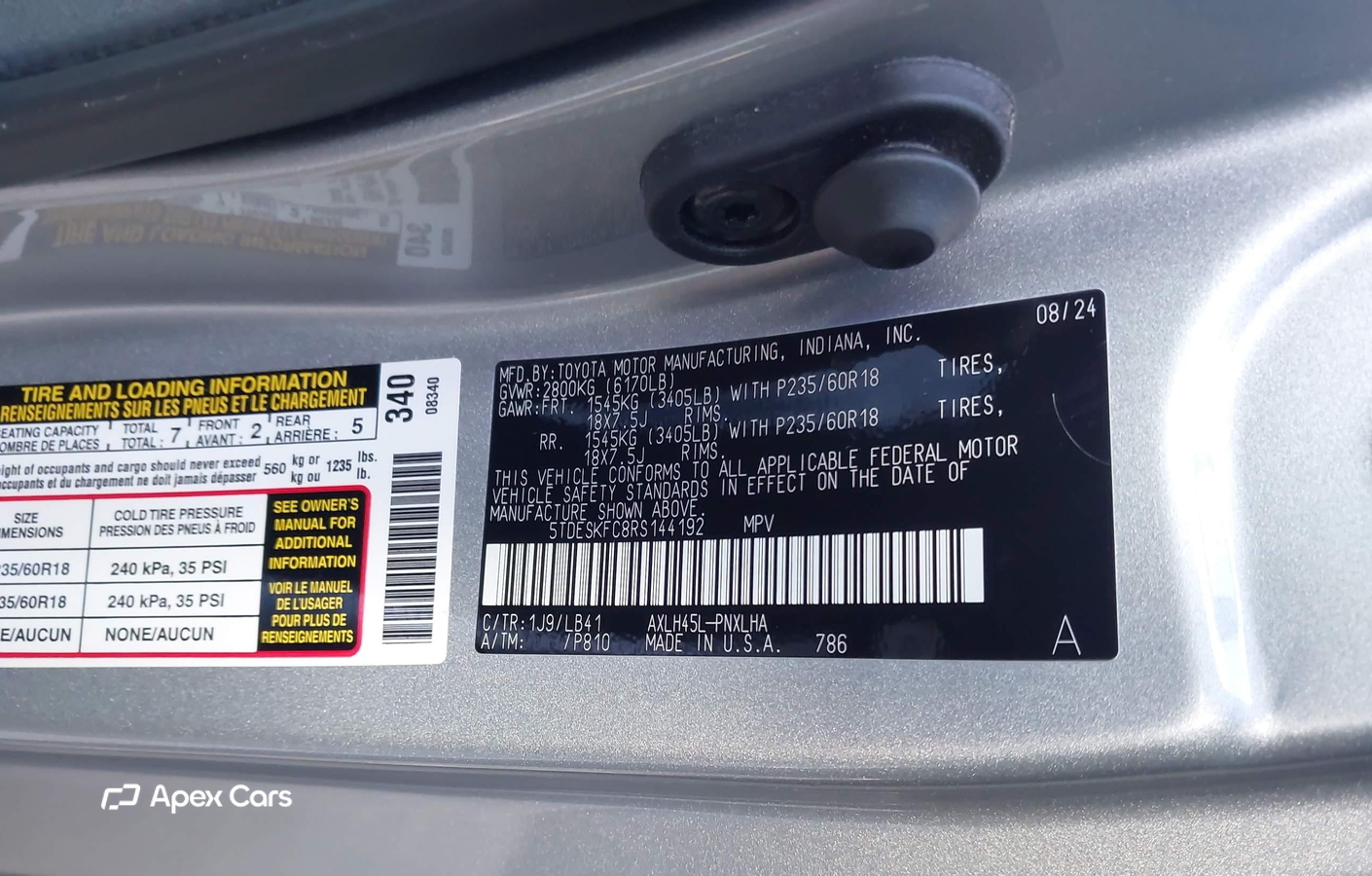 Toyota Sienna 2024