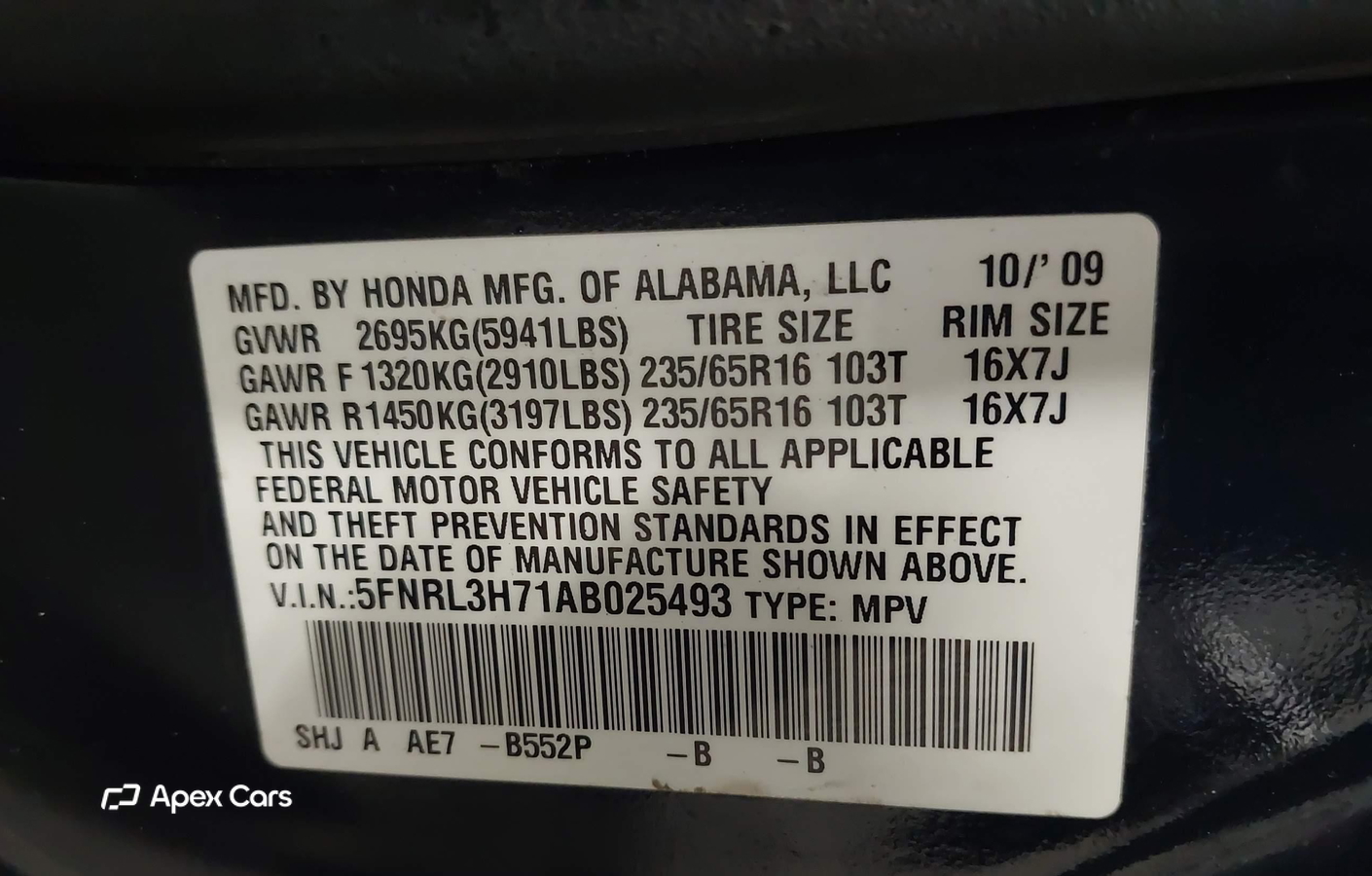 Honda Odyssey 2010