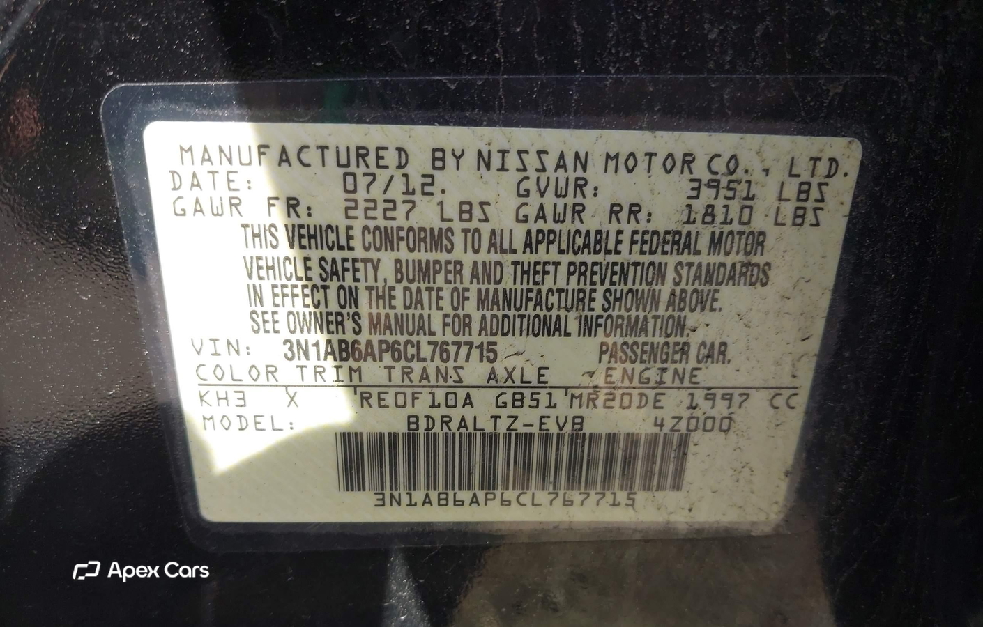 Nissan Sentra 2012
