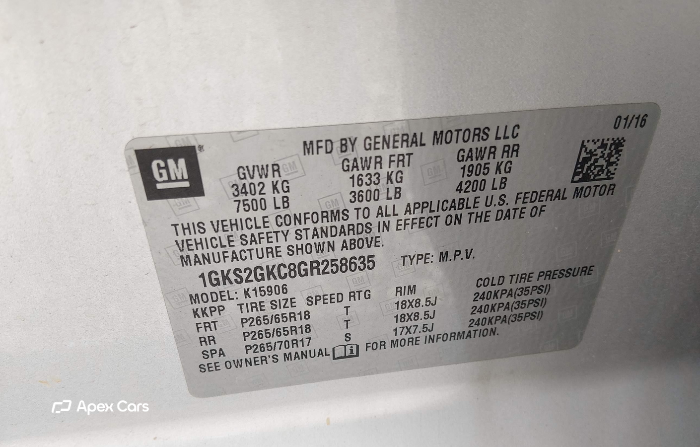 GMC Yukon 2016