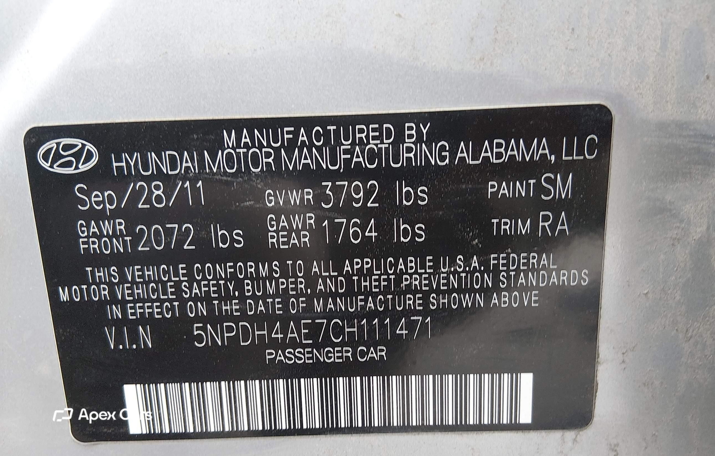 Hyundai Elantra 2012