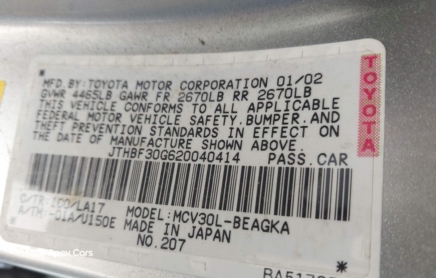 Lexus ES 2002