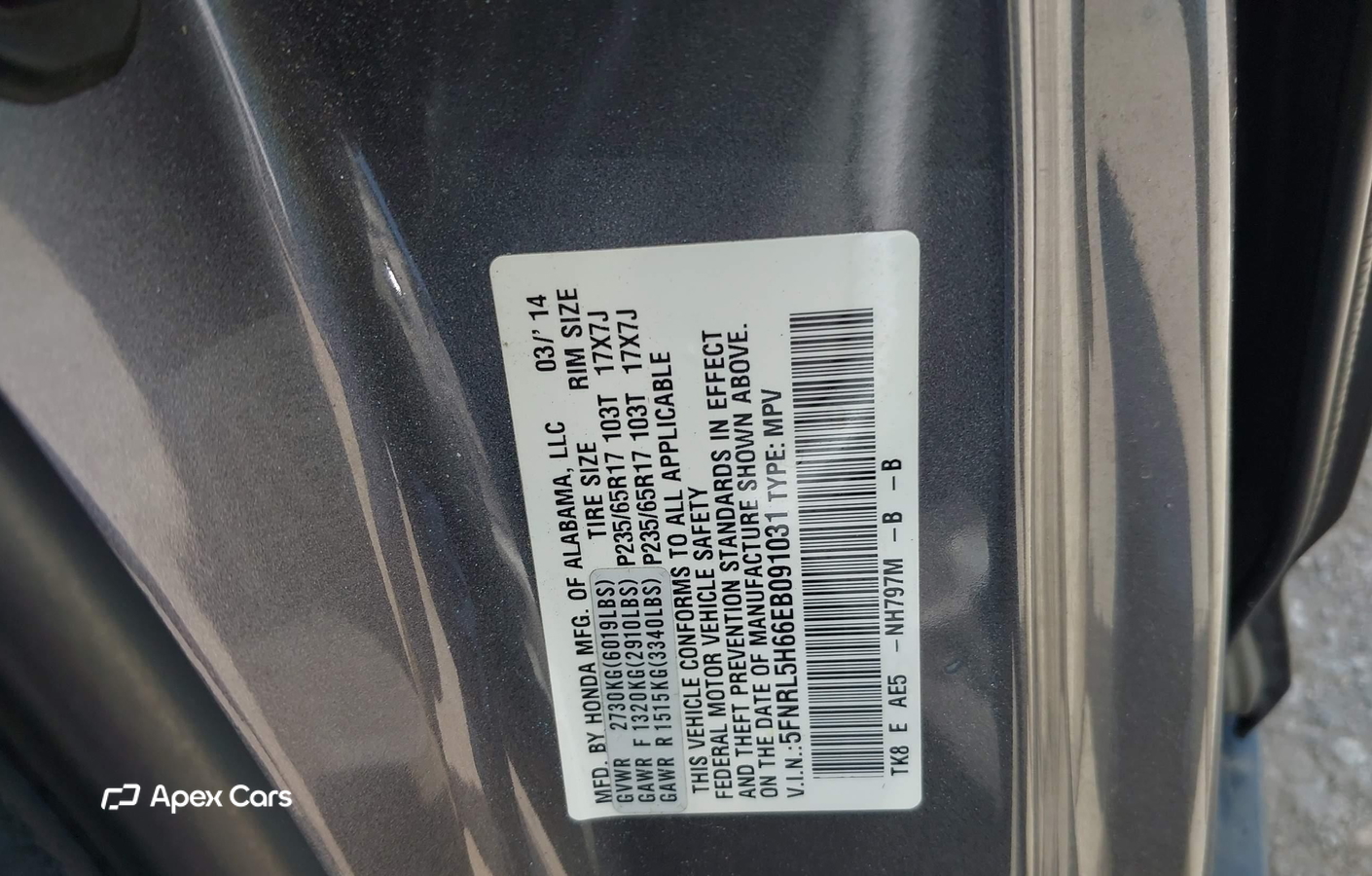 Honda Odyssey 2014