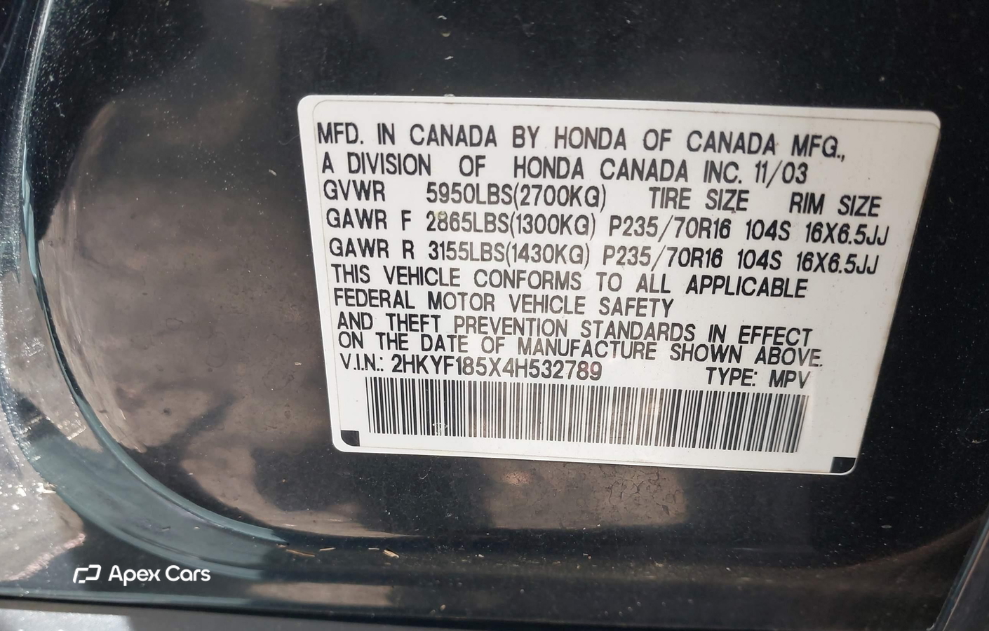 Honda Pilot 2004