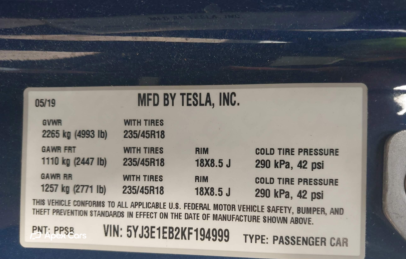 Tesla Model 3 2019
