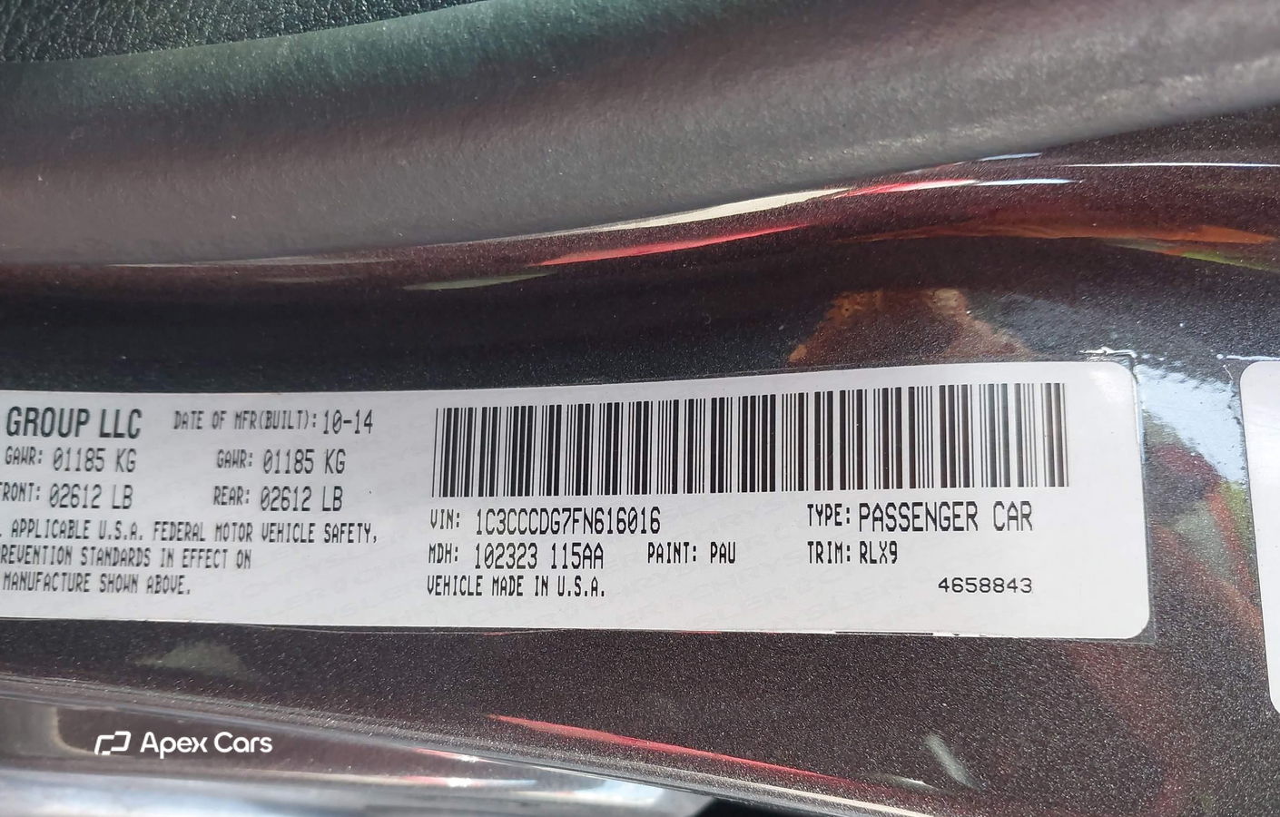 Chrysler 200 2015