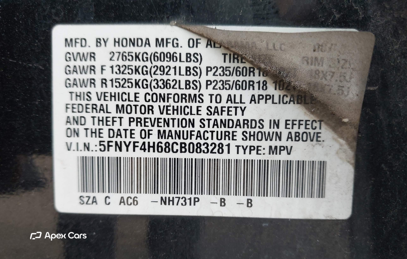 Honda Pilot 2012