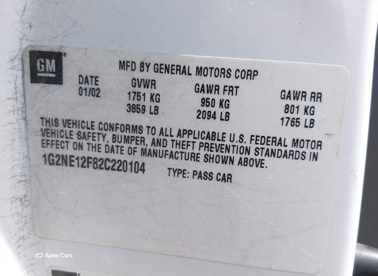 Pontiac Grand AM 2002