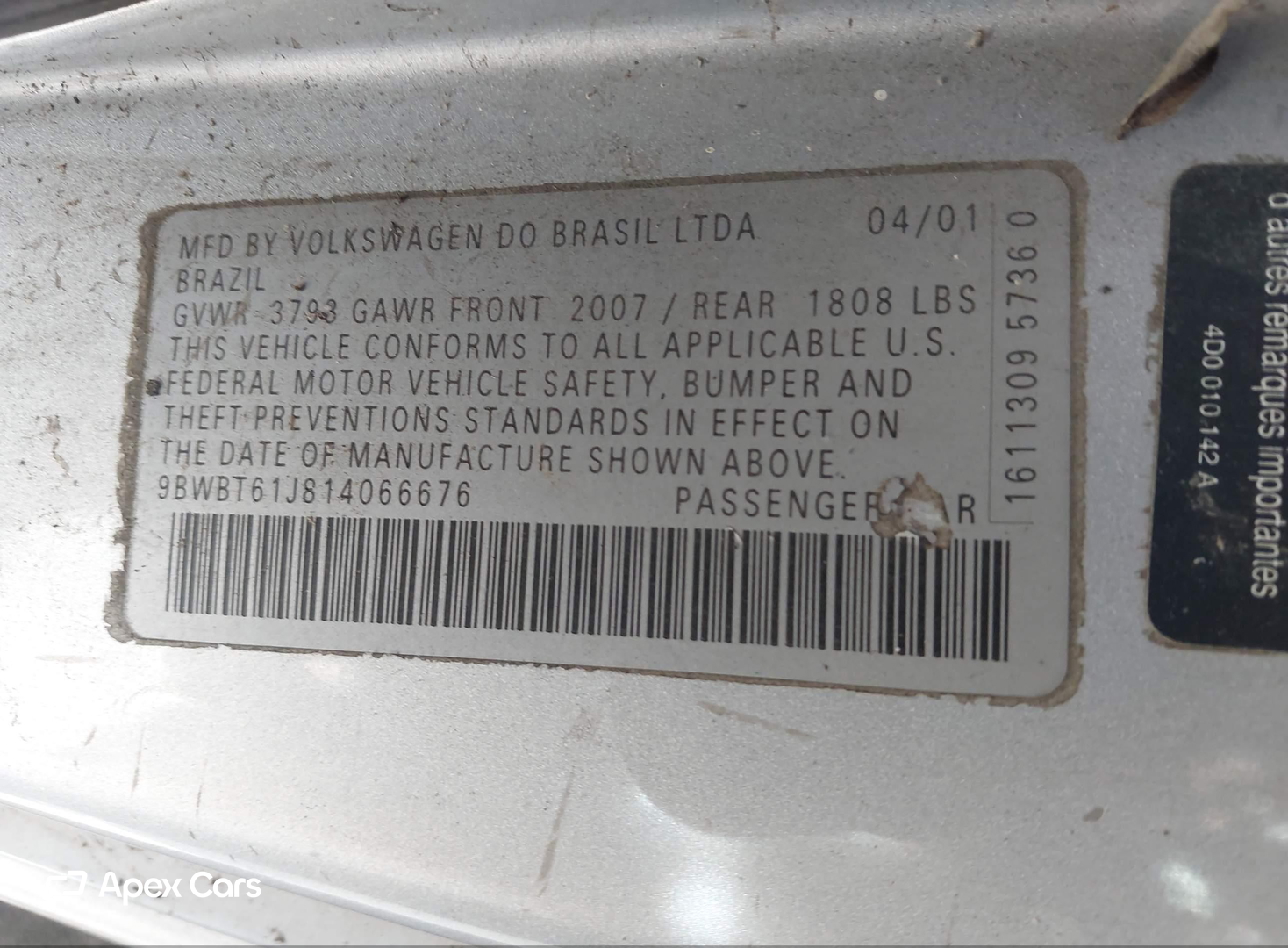 Volkswagen Golf 2001