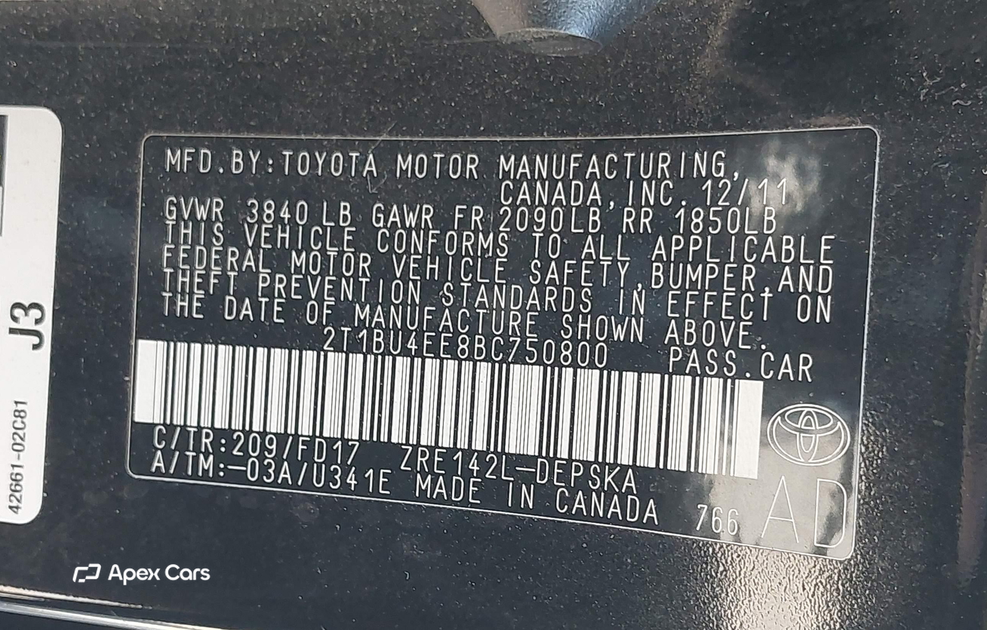 Toyota Corolla 2011