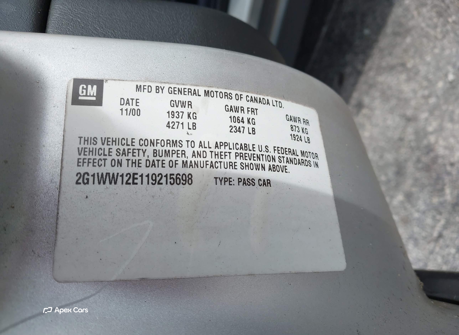 Chevrolet Monte Carlo 2001