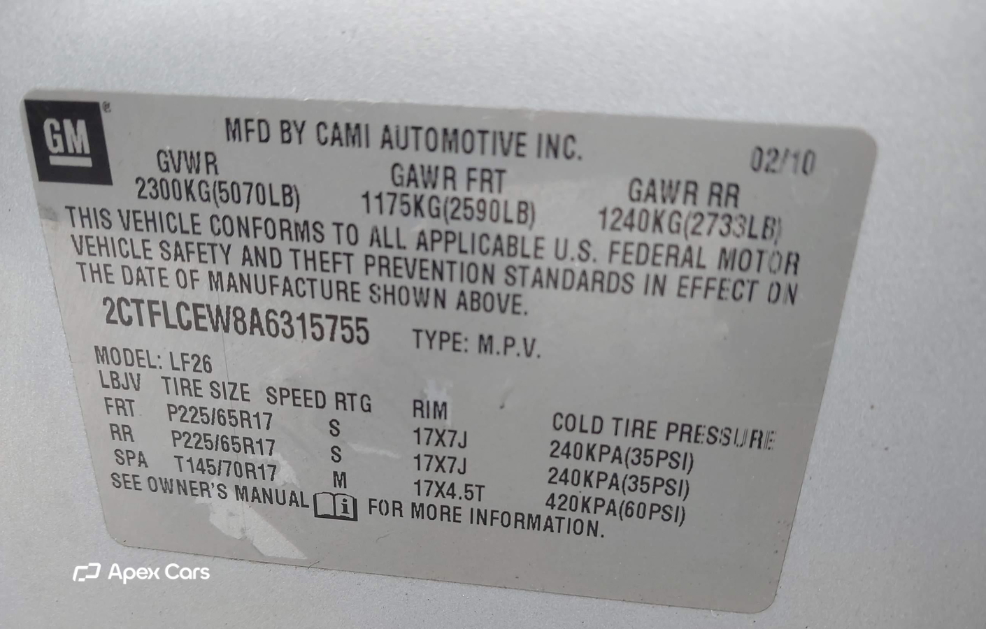 GMC Terrain 2010