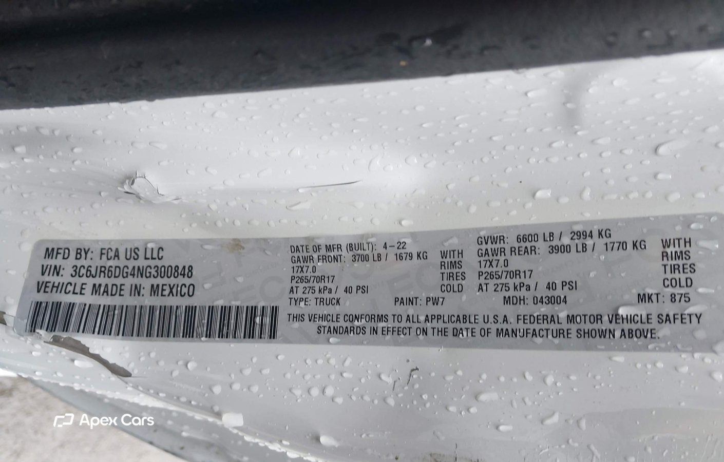 RAM 1500 2022