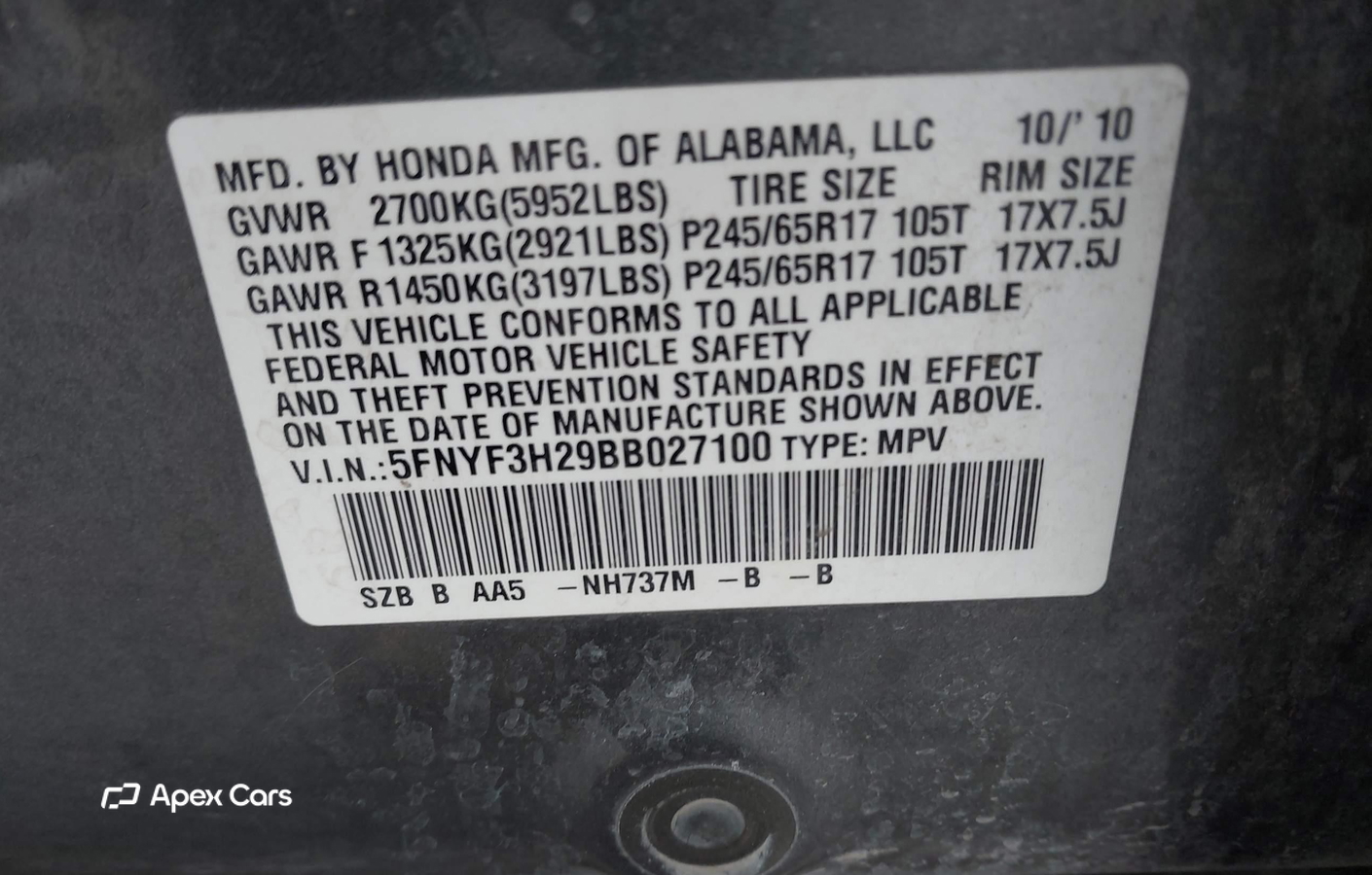 Honda Pilot 2011