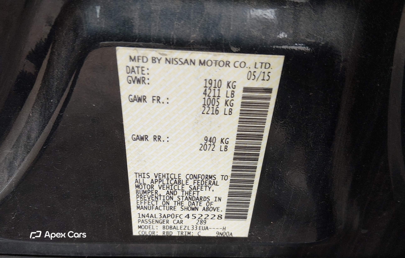Nissan Altima 2015