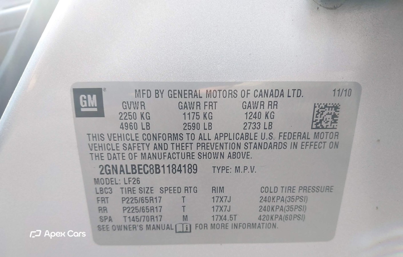 Chevrolet Equinox 2011