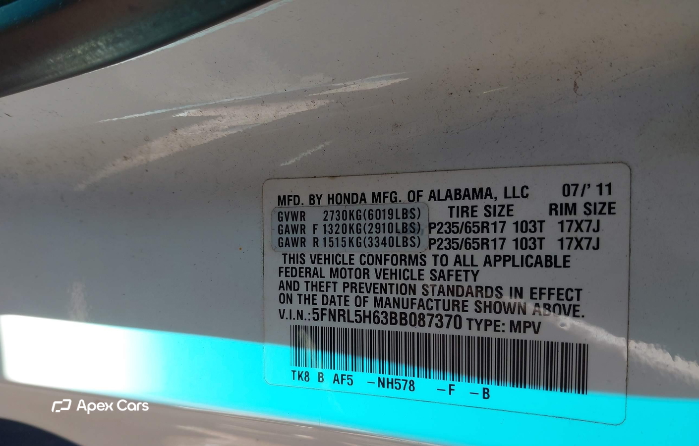 Honda Odyssey 2011