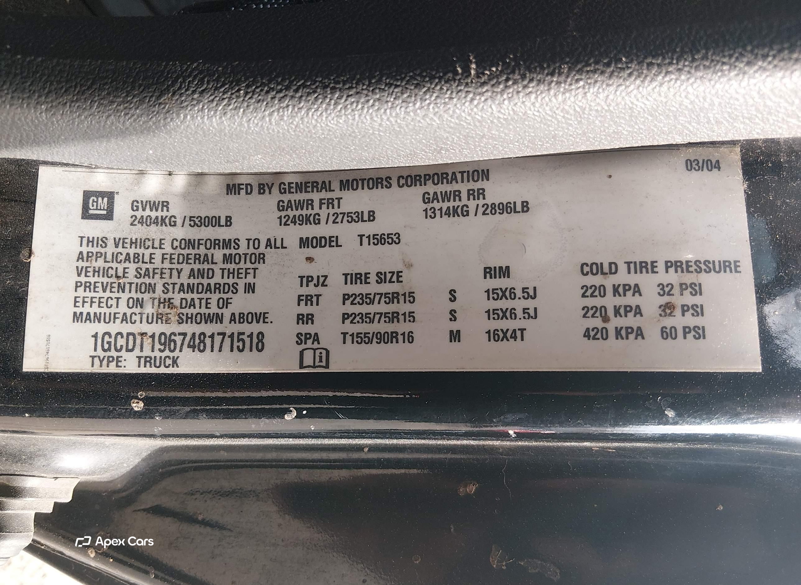 Chevrolet Colorado 2004