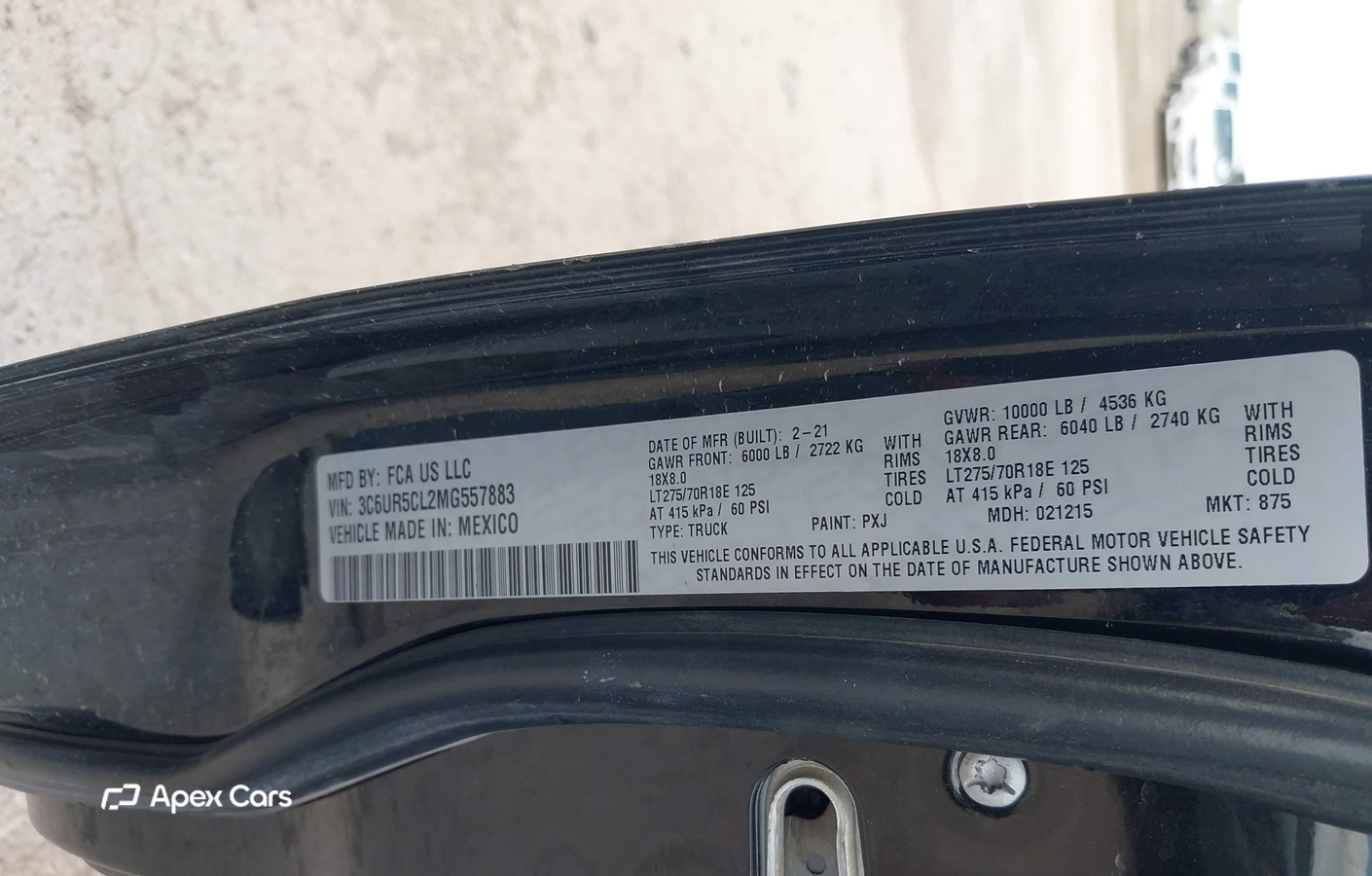 RAM 2500 2021