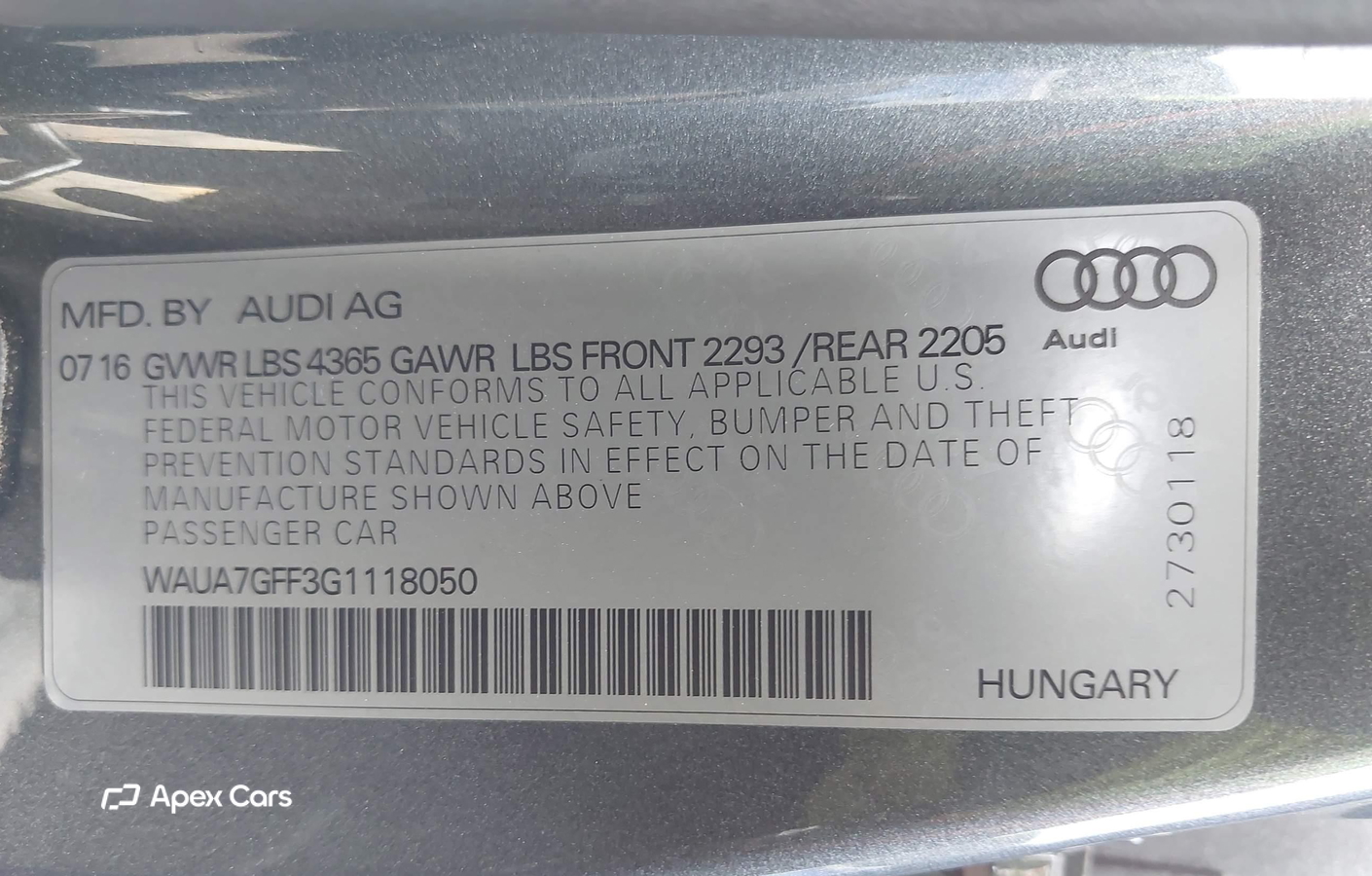 Audi A3 2016