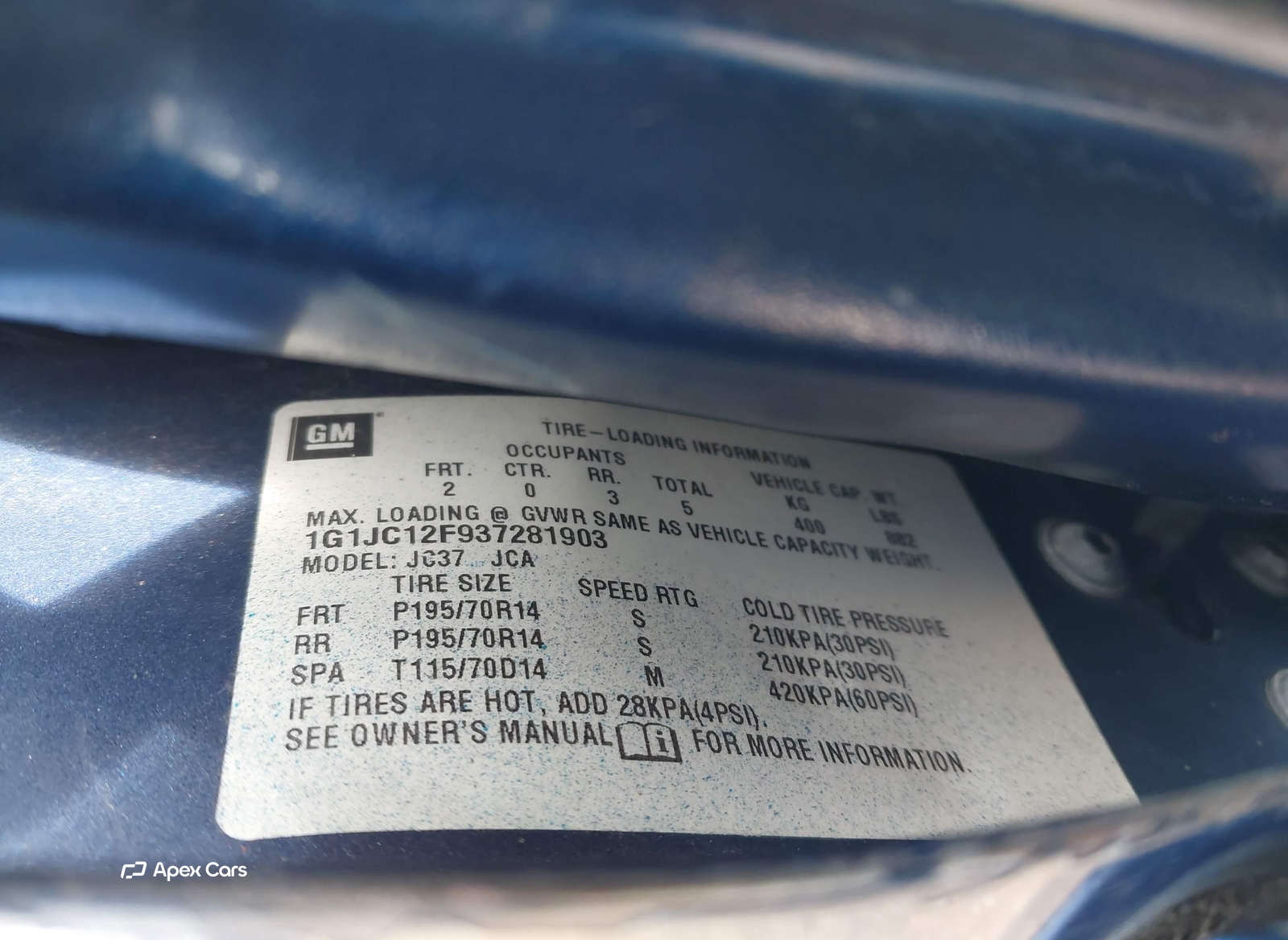 Chevrolet Cavalier 2003