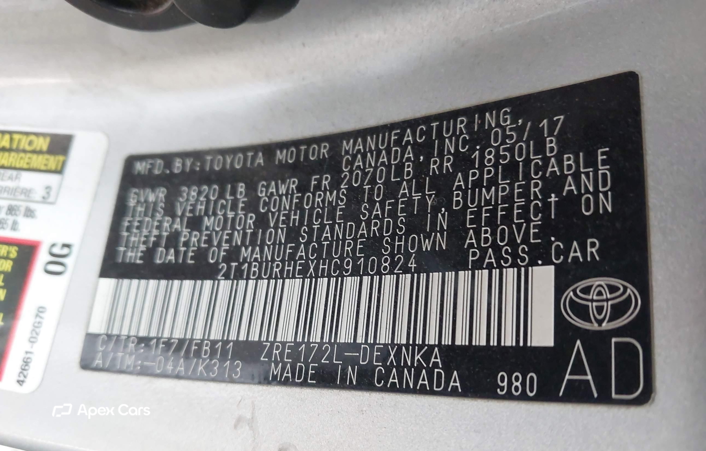 Toyota Corolla 2017