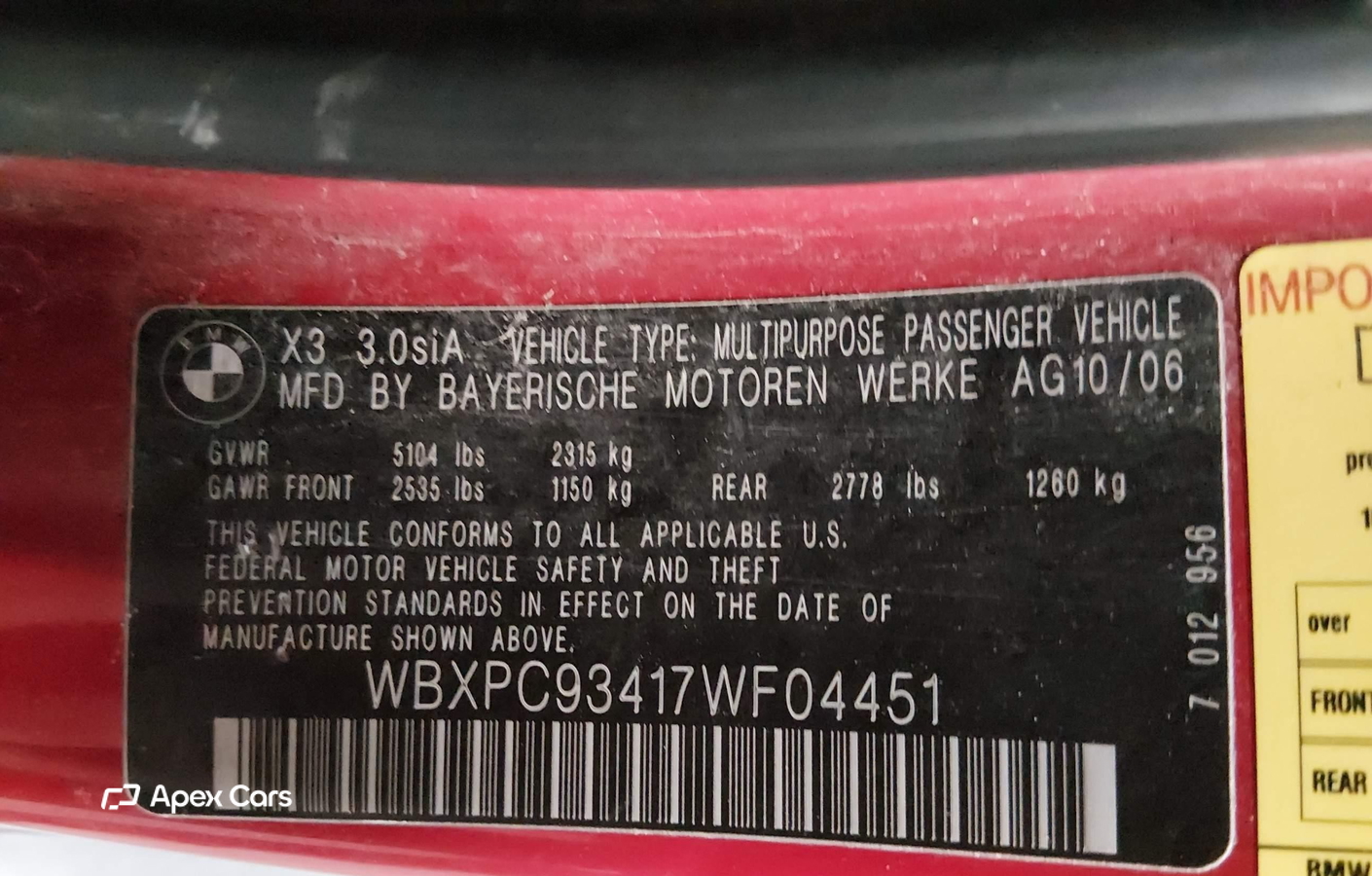 BMW X3 2007