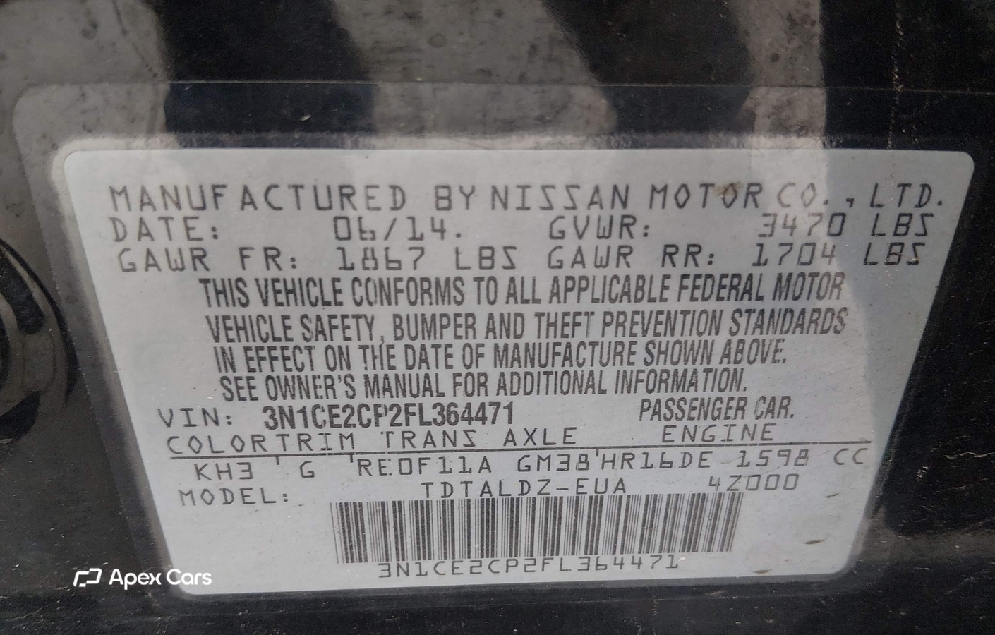 Nissan Versa 2015