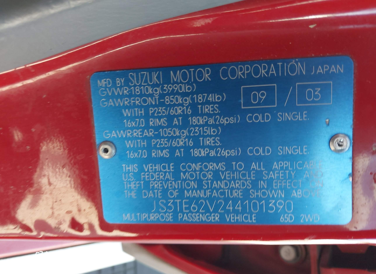 Suzuki Grand Vitara 2004