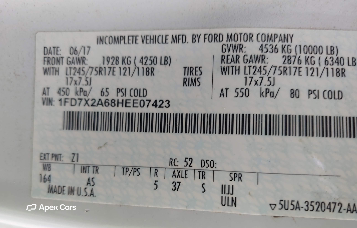 Ford F250 2017
