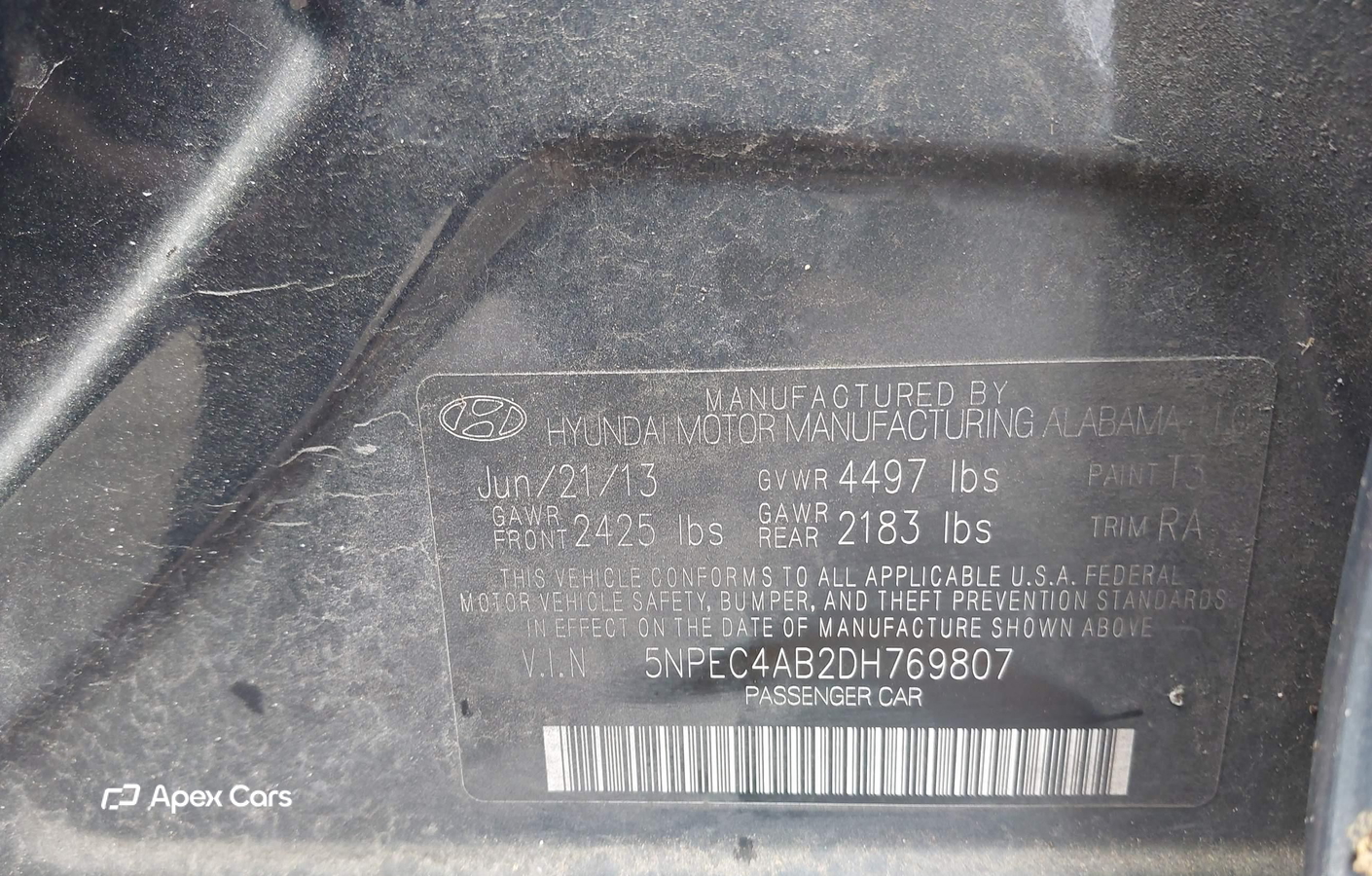 Hyundai Sonata 2013