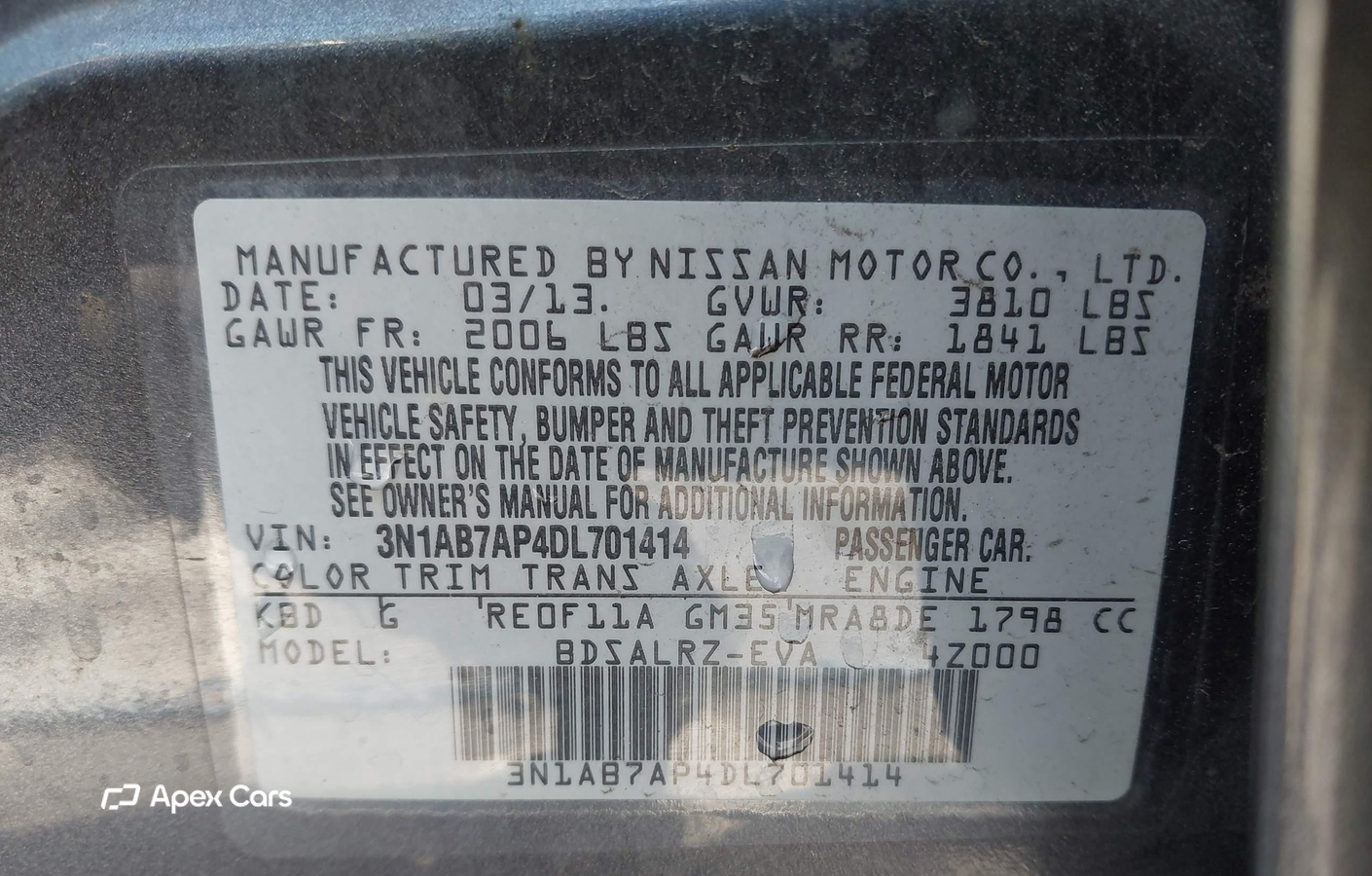 Nissan Sentra 2013