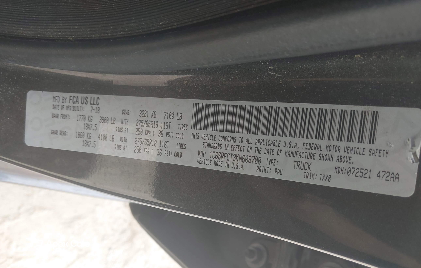 RAM 1500 2019