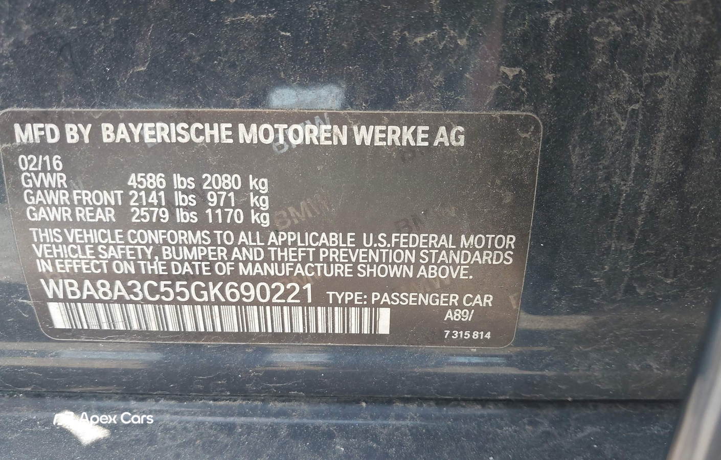 BMW Series 3 2016