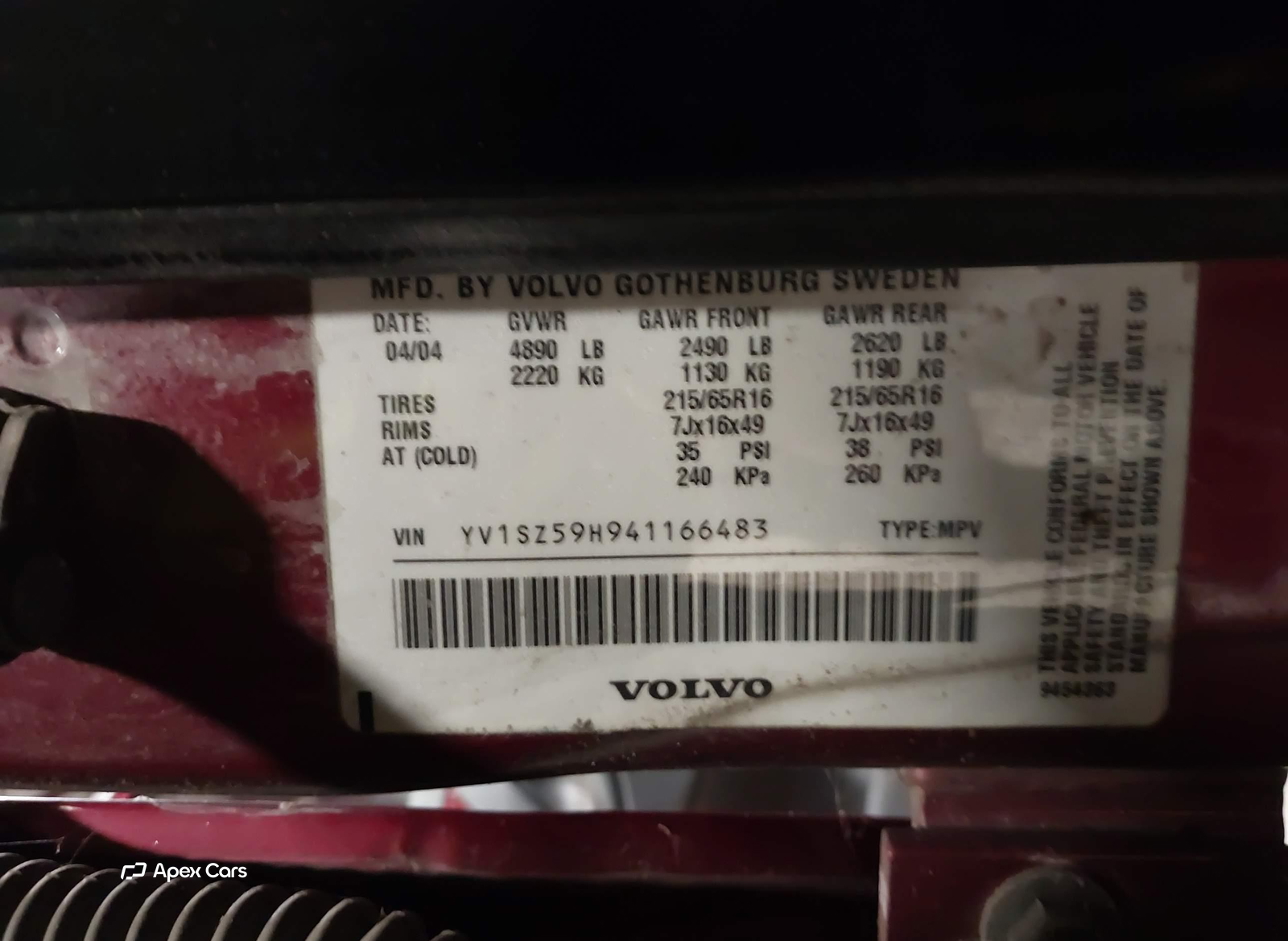 Volvo XC70 2004