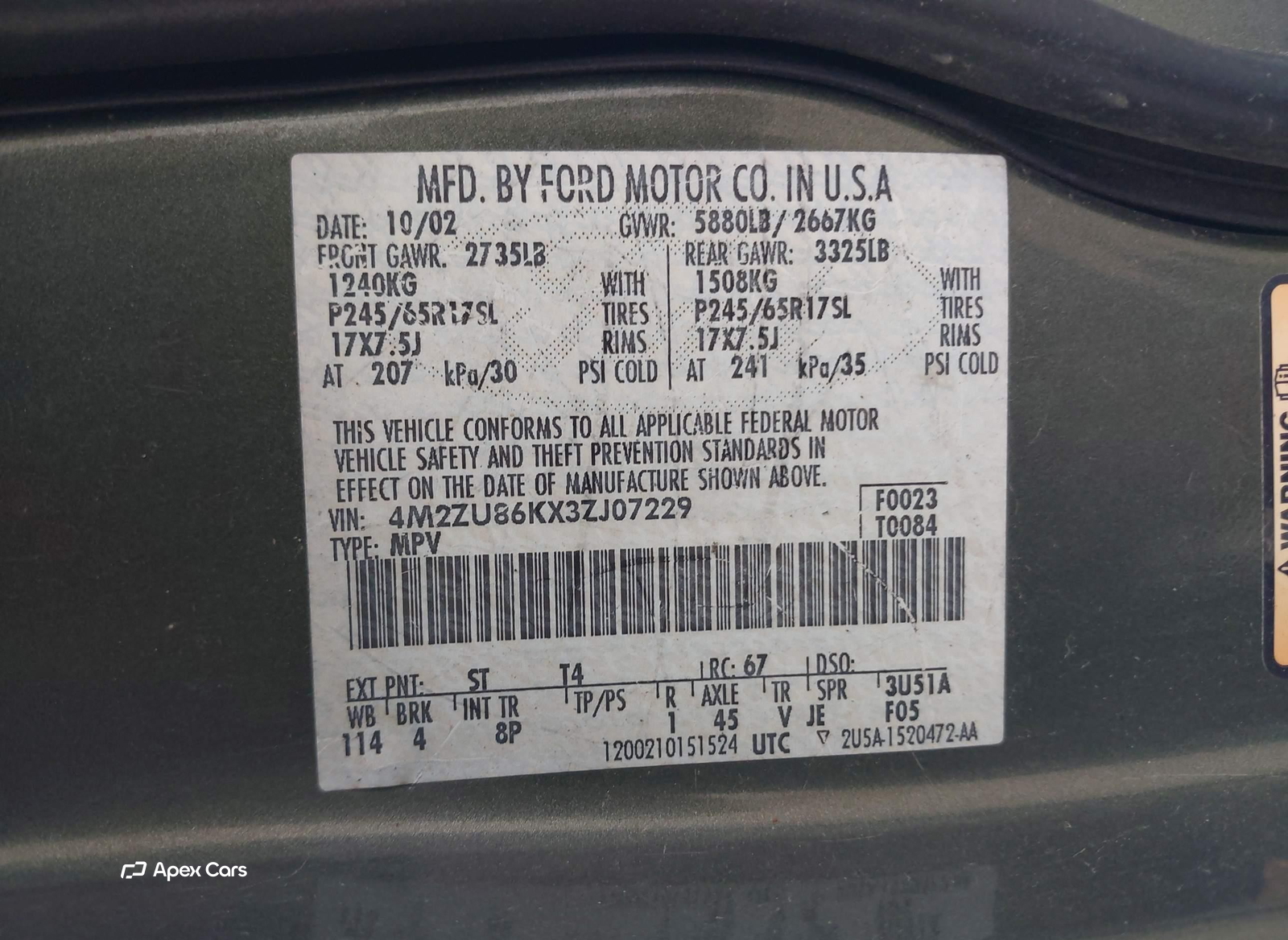 Mercury Mountaineer 2003