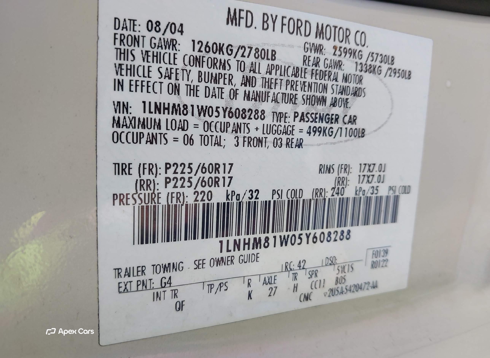 Lincoln Town Car 2005