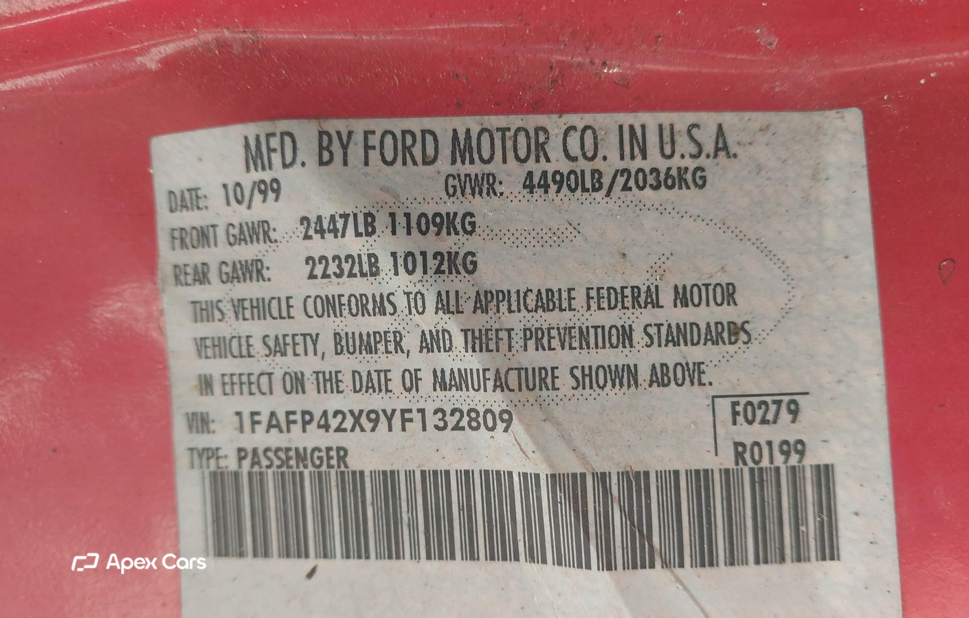 Ford Mustang 2000