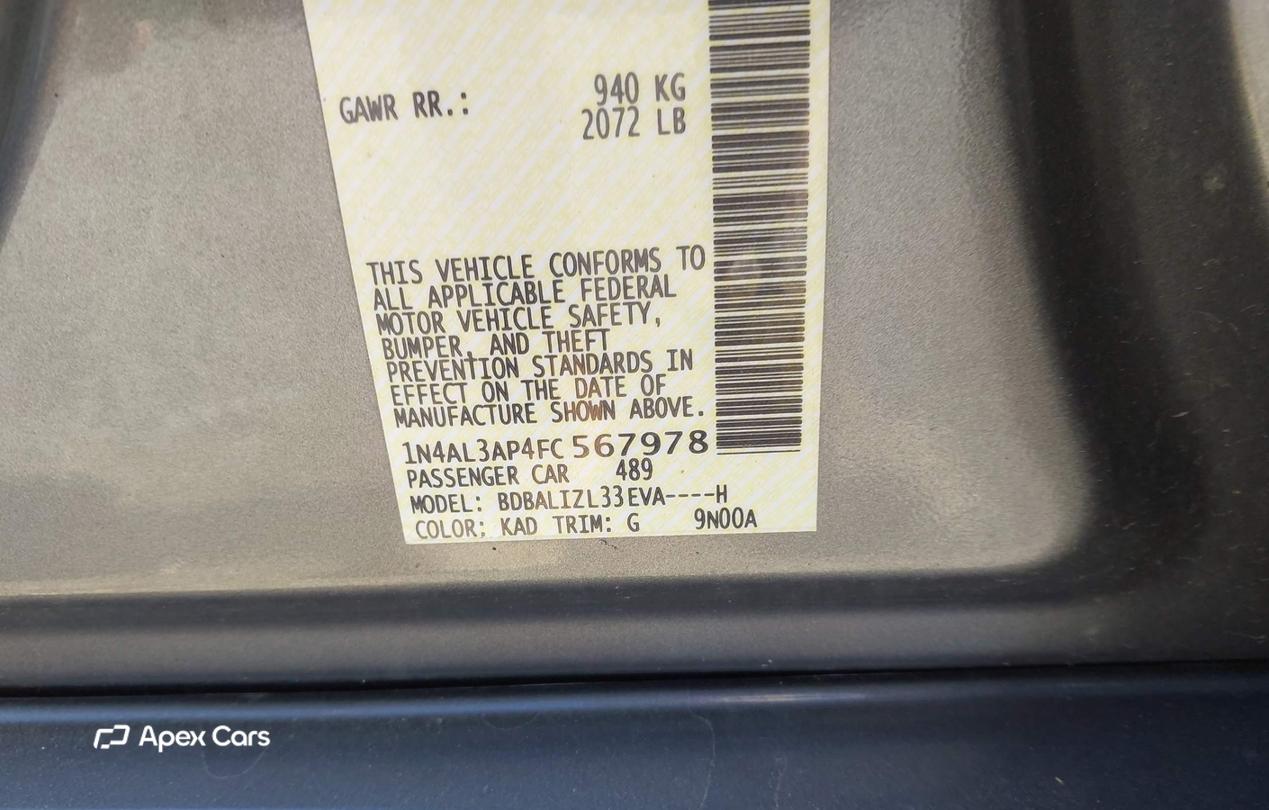 Nissan Altima 2015