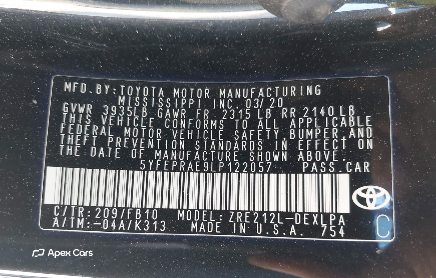 Toyota Corolla 2020