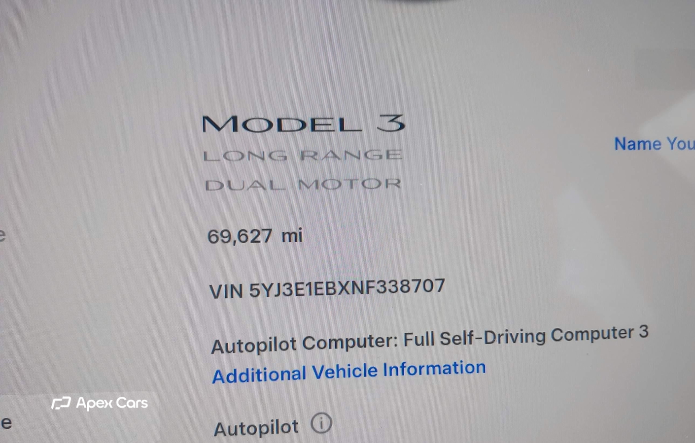 Tesla Model 3 2022