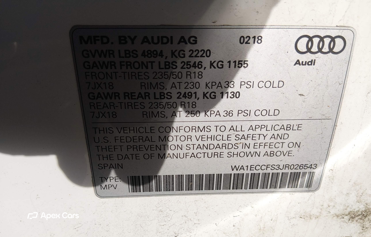 Audi Q3 2018