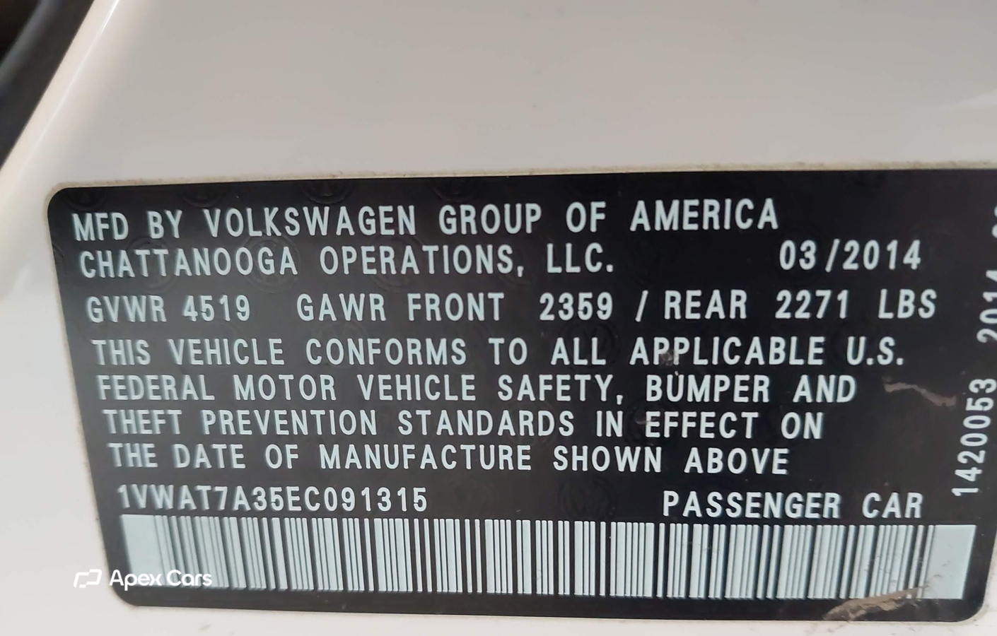 Volkswagen Passat 2014