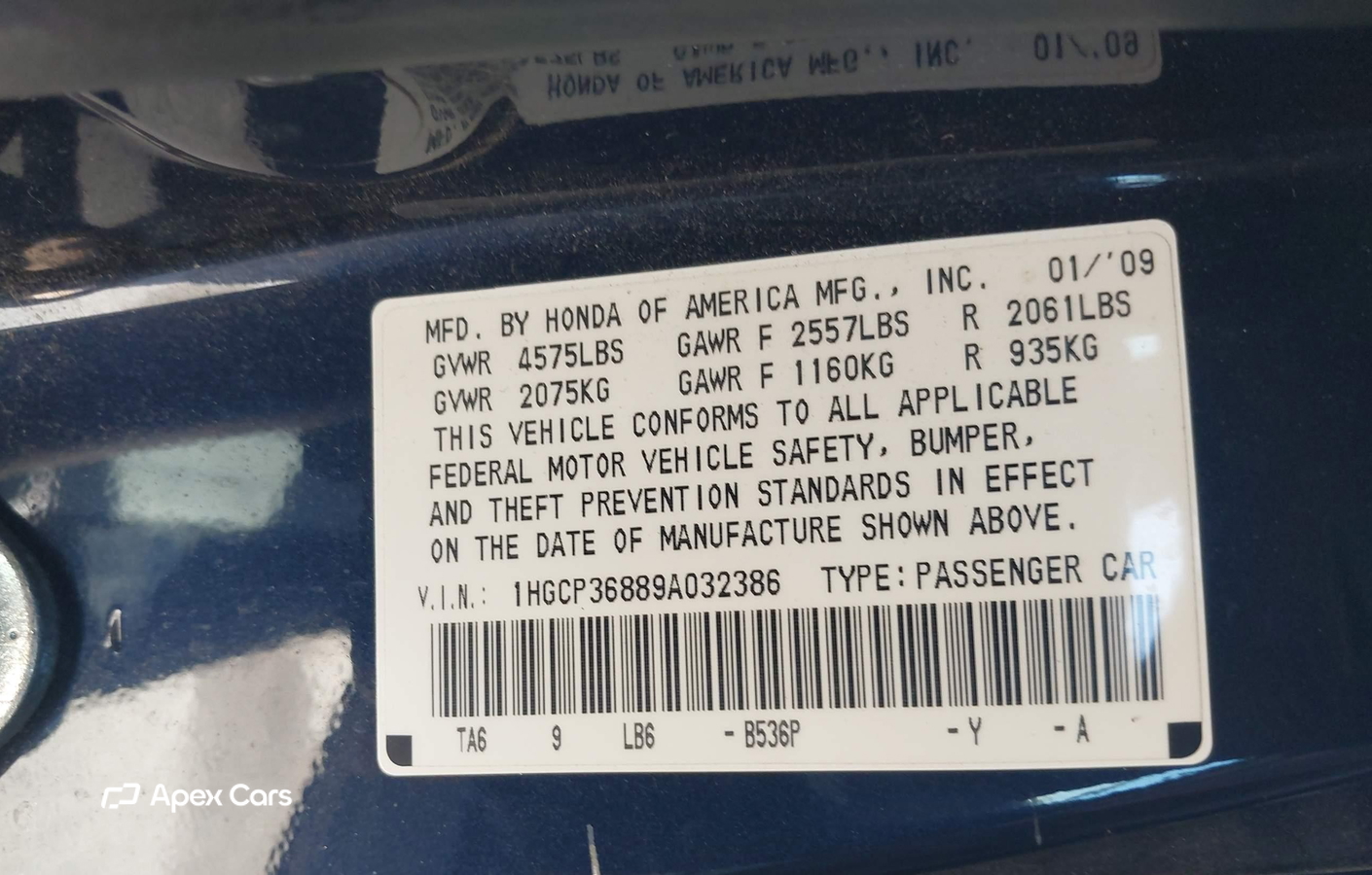Honda Accord 2009